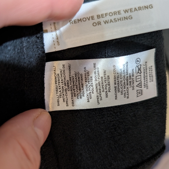 Ann Taylor NWT Black Leather Dress - Picture 9 of 10